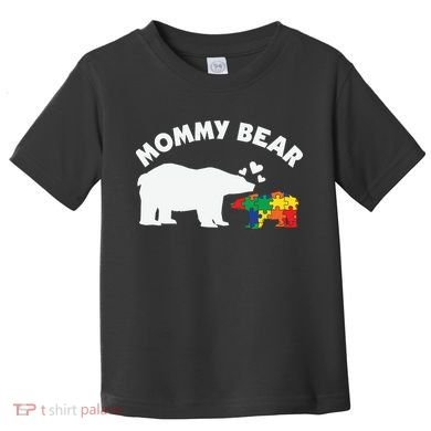 Autism Mommy Bear Autism Awareness Toddler T-Shirt