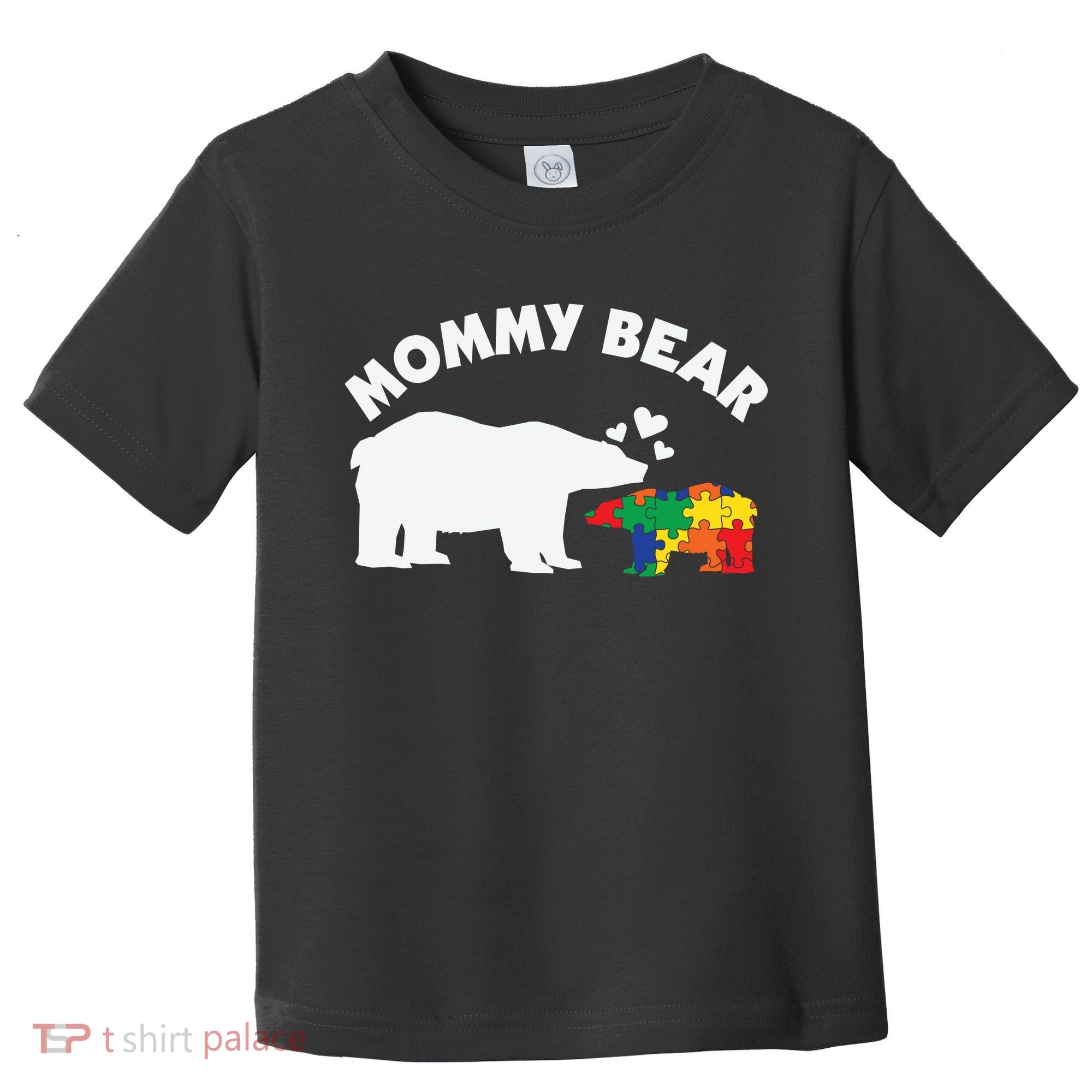 Autism Mommy Bear Autism Awareness Toddler T-Shirt
