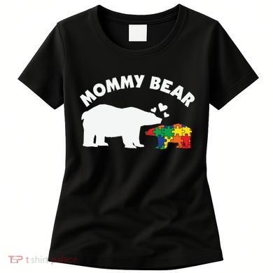 Autism Mommy Bear Autism Awareness Women's T-Shirt