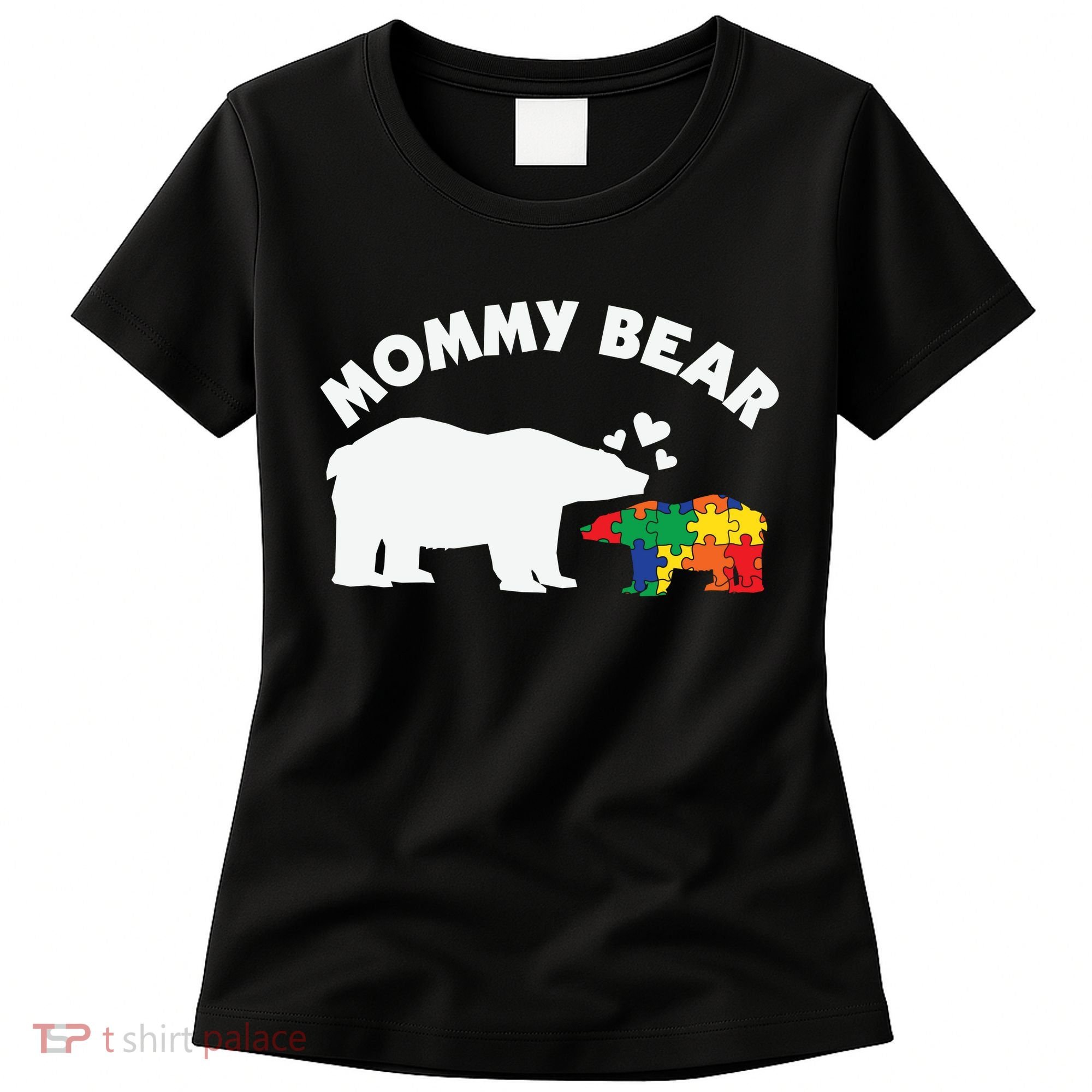 Autism Mommy Bear Autism Awareness Women's T-Shirt