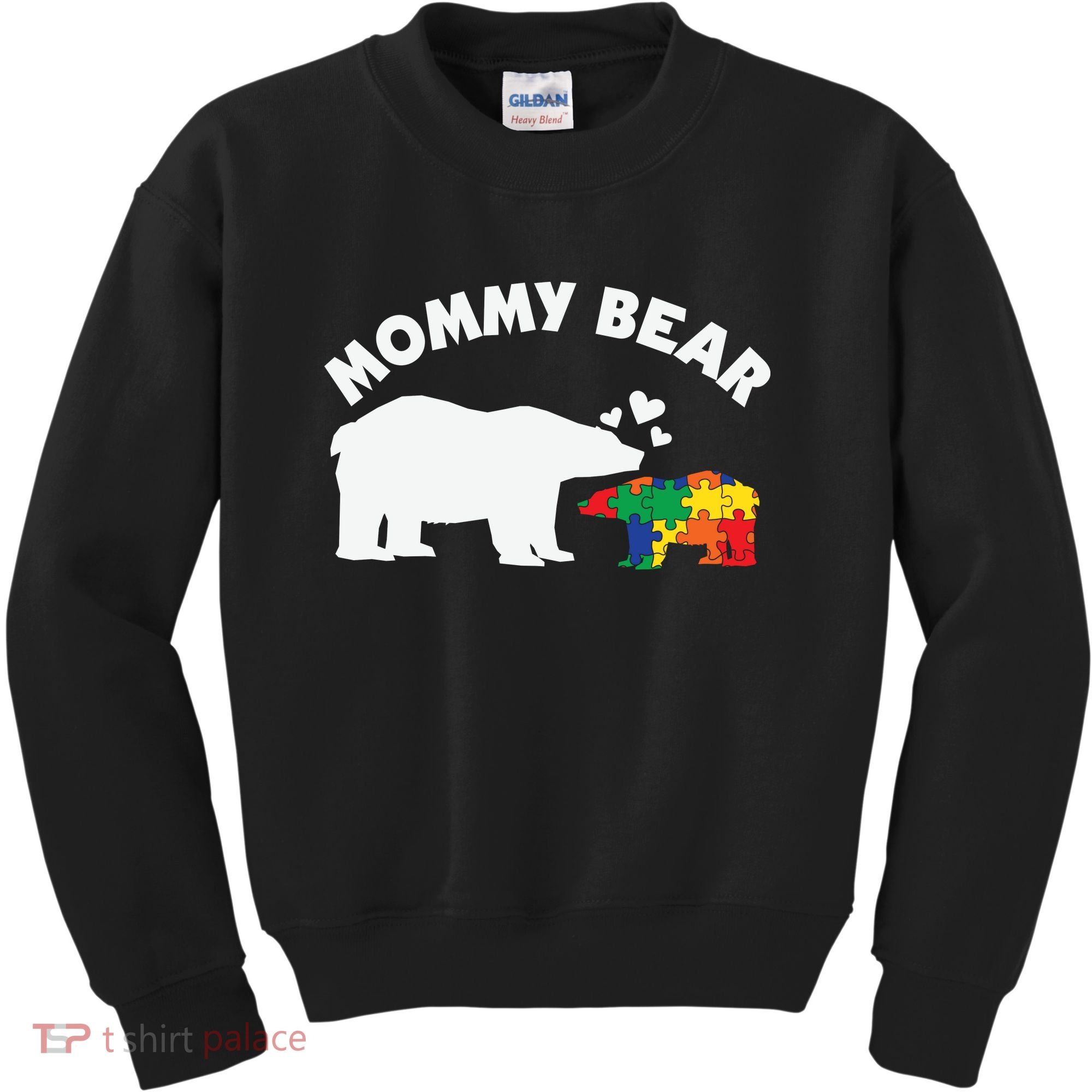Autism Mommy Bear Autism Awareness Kids Sweatshirt