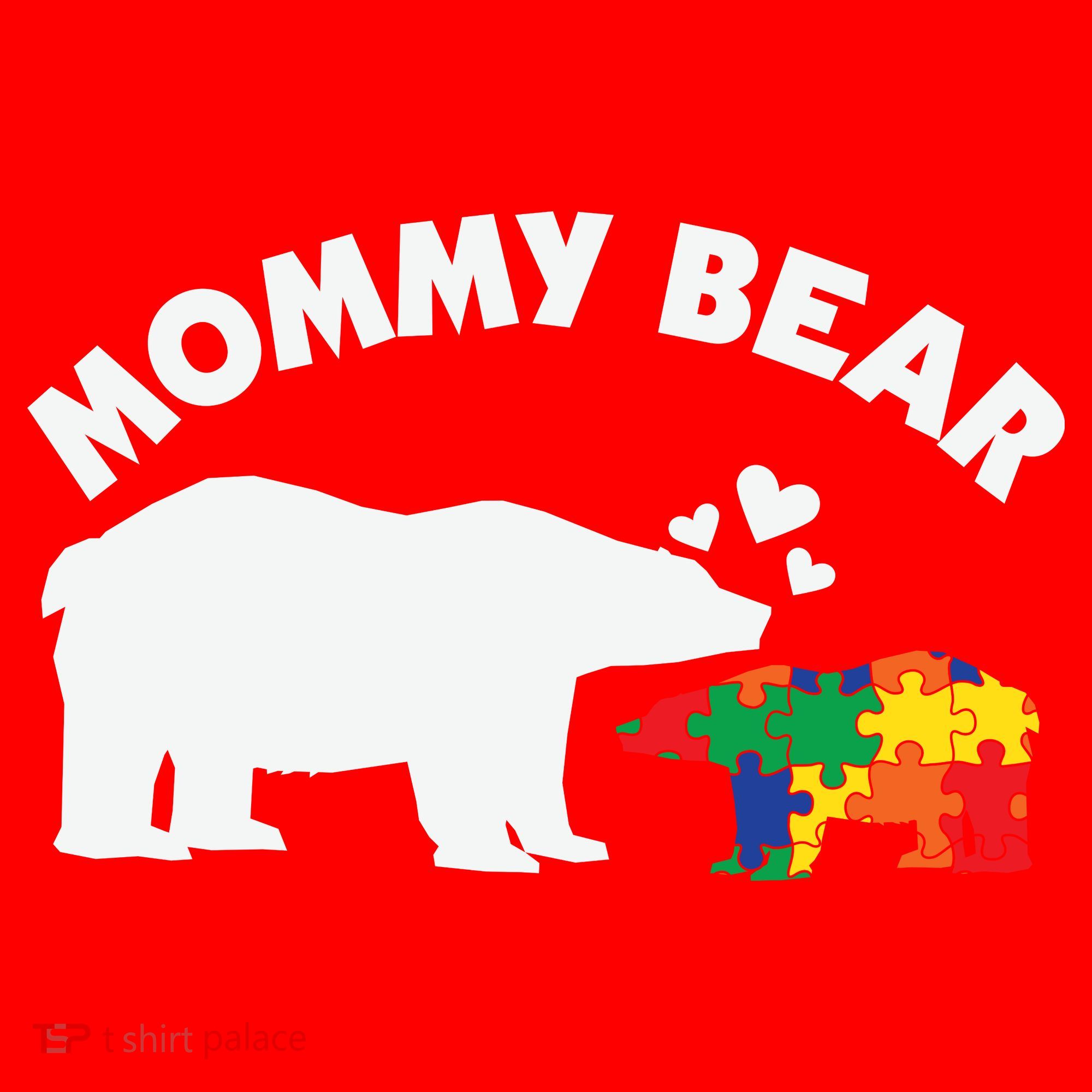 Autism Mommy Bear Autism Awareness Santa Hat