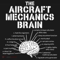 Aircraft Mechanics Brain Shirt Aviation Gift Tote Bag thumb 4