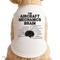 Aircraft Mechanics Brain Shirt Aviation Gift Doggie Tank thumb 0