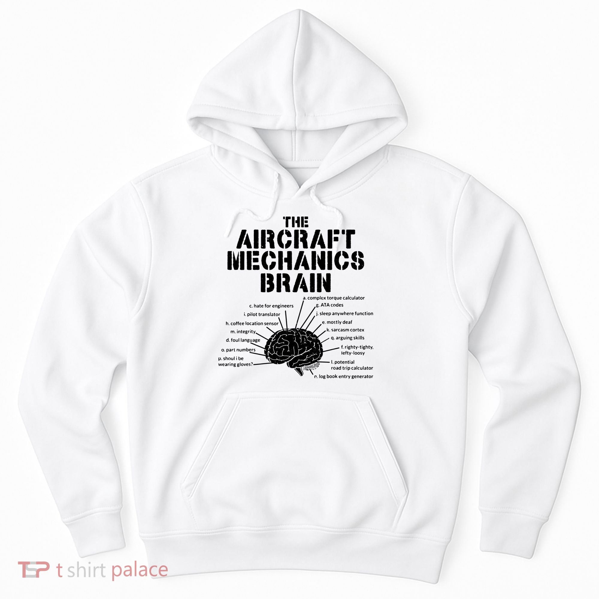 Aircraft Mechanics Brain Shirt Aviation Gift Hoodie