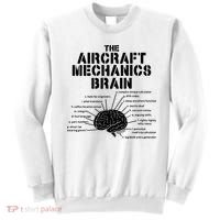 Aircraft Mechanics Brain Shirt Aviation Gift Sweatshirt thumb 0