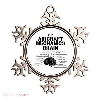Aircraft Mechanics Brain Shirt Aviation Gift Ornament