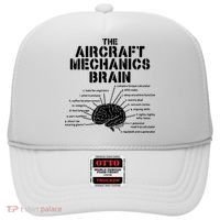 Aircraft Mechanics Brain Shirt Aviation Gift Hat thumb 0