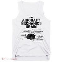 Aircraft Mechanics Brain Shirt Aviation Gift Tank Top thumb 0