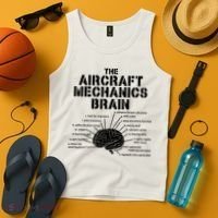 Aircraft Mechanics Brain Shirt Aviation Gift Tank Top thumb 4