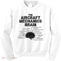 Aircraft Mechanics Brain Shirt Aviation Gift Kids Sweatshirt thumb 0
