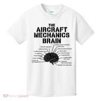 Aircraft Mechanics Brain Shirt Aviation Gift Kids T-Shirt thumb 0