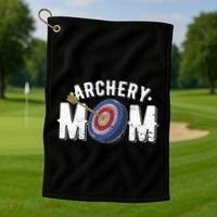 Archery Mom Bow Arrow Shooting Sports Hunter Golf Towel thumb 1