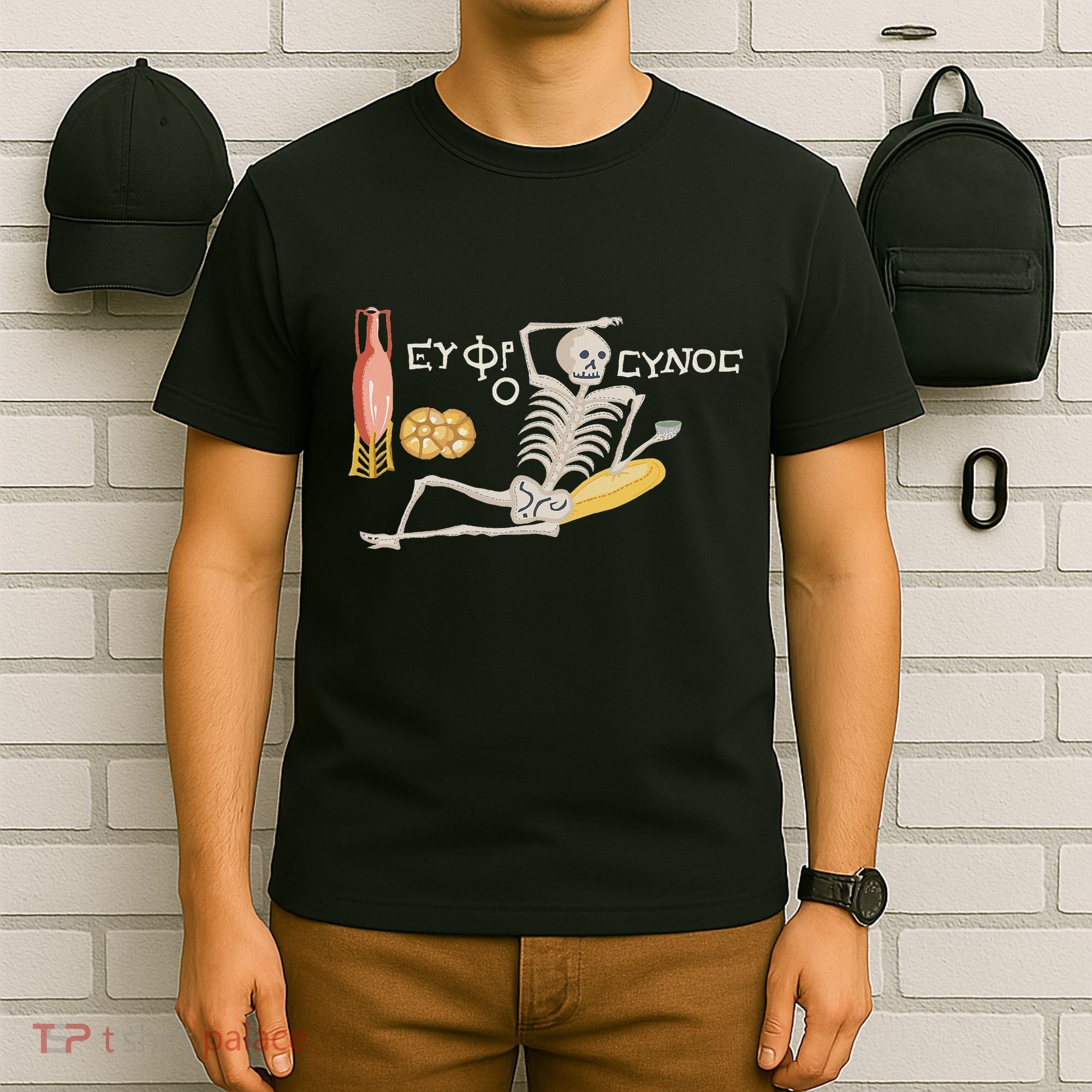 Ancient Mosaic Be Cheerful Enjoy Your Life T-Shirt