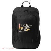 Ancient Mosaic Be Cheerful Enjoy Your Life City Backpack thumb 0