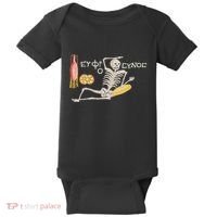 Ancient Mosaic Be Cheerful Enjoy Your Life Baby Bodysuit thumb 0