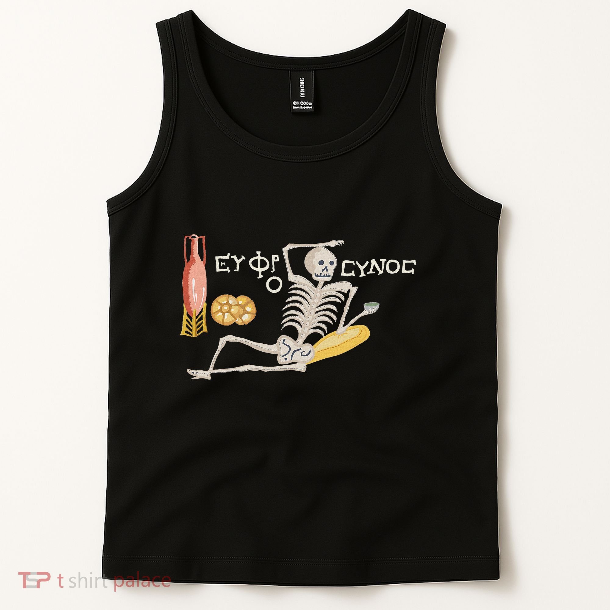 Ancient Mosaic Be Cheerful Enjoy Your Life Tank Top