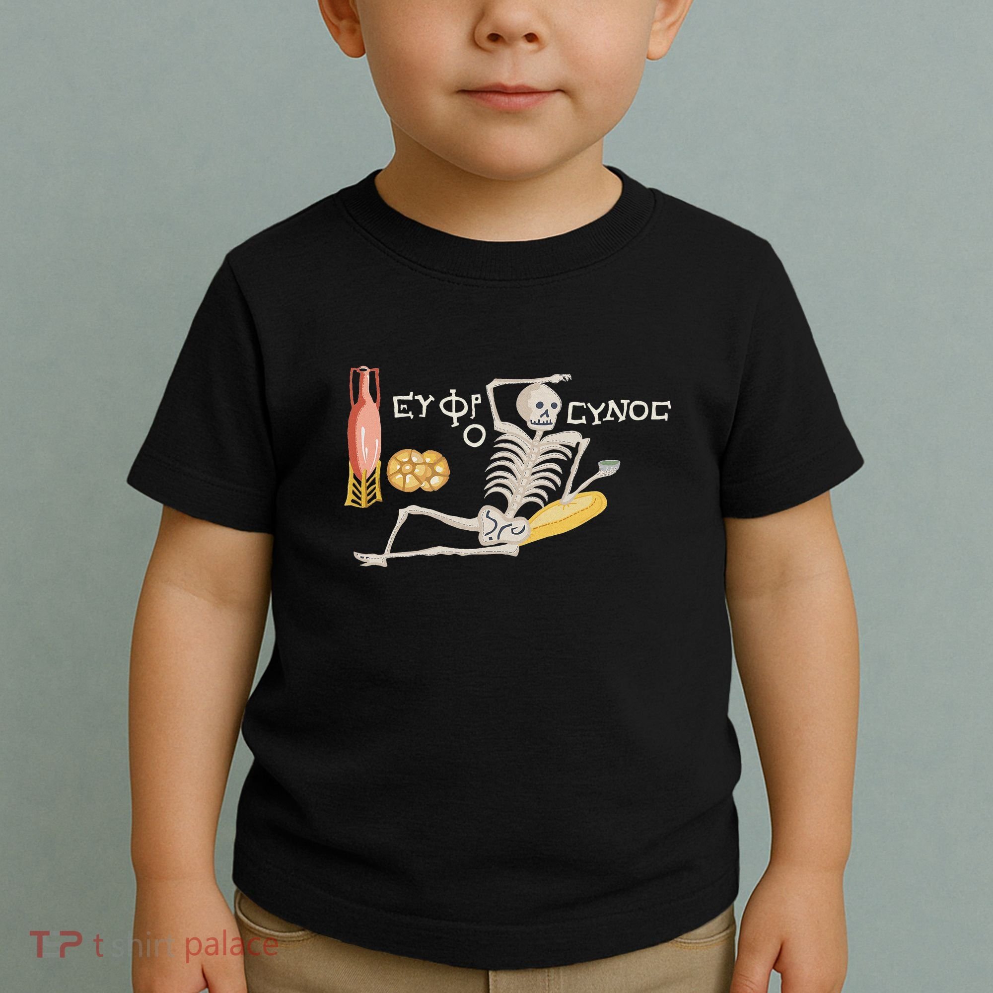 Ancient Mosaic Be Cheerful Enjoy Your Life Toddler T-Shirt