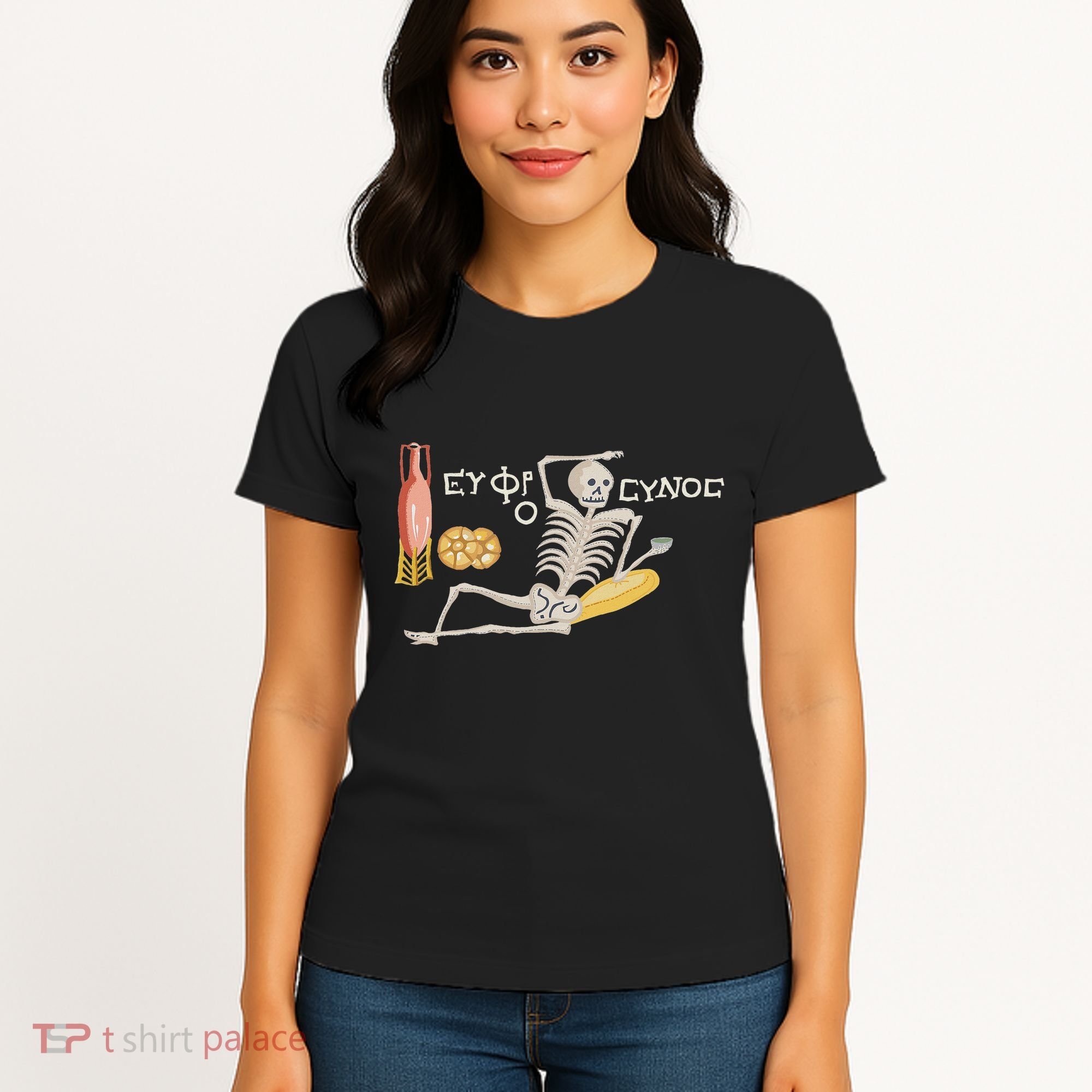 Ancient Mosaic Be Cheerful Enjoy Your Life Women's T-Shirt