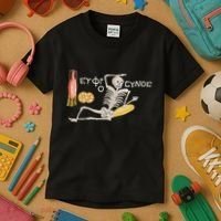Ancient Mosaic Be Cheerful Enjoy Your Life Kids T-Shirt thumb 3