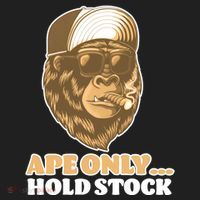AMC Apes Only Hold The Stock Women's Sweatshirt thumb 2