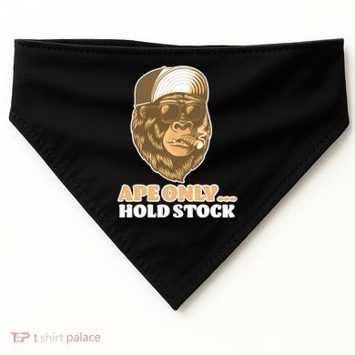 AMC Apes Only Hold The Stock USA-Made Doggie Bandana