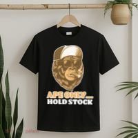AMC Apes Only Hold The Stock T-Shirt thumb 2