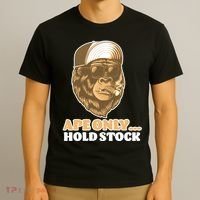 AMC Apes Only Hold The Stock T-Shirt thumb 3