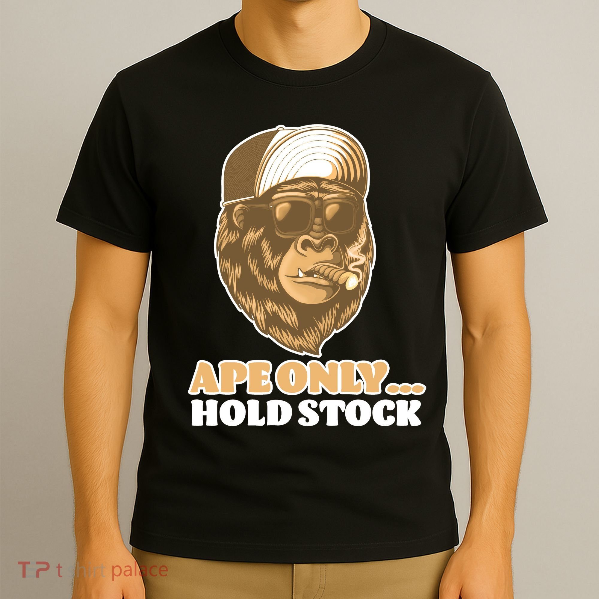 AMC Apes Only Hold The Stock T-Shirt