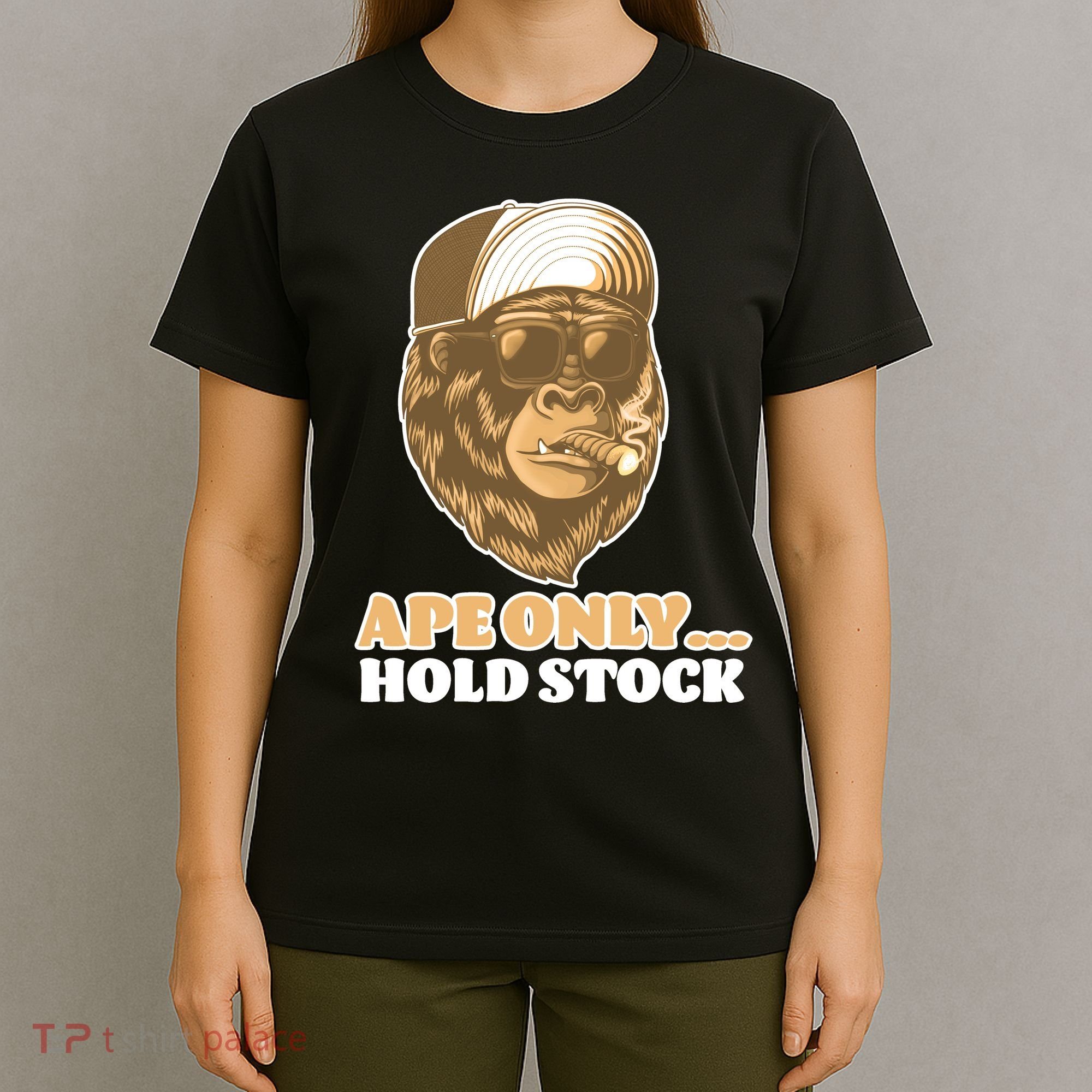 AMC Apes Only Hold The Stock T-Shirt