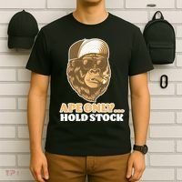 AMC Apes Only Hold The Stock T-Shirt thumb 6