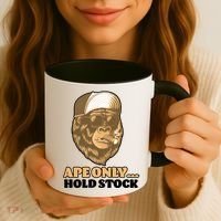 AMC Apes Only Hold The Stock Coffee Mug thumb 3