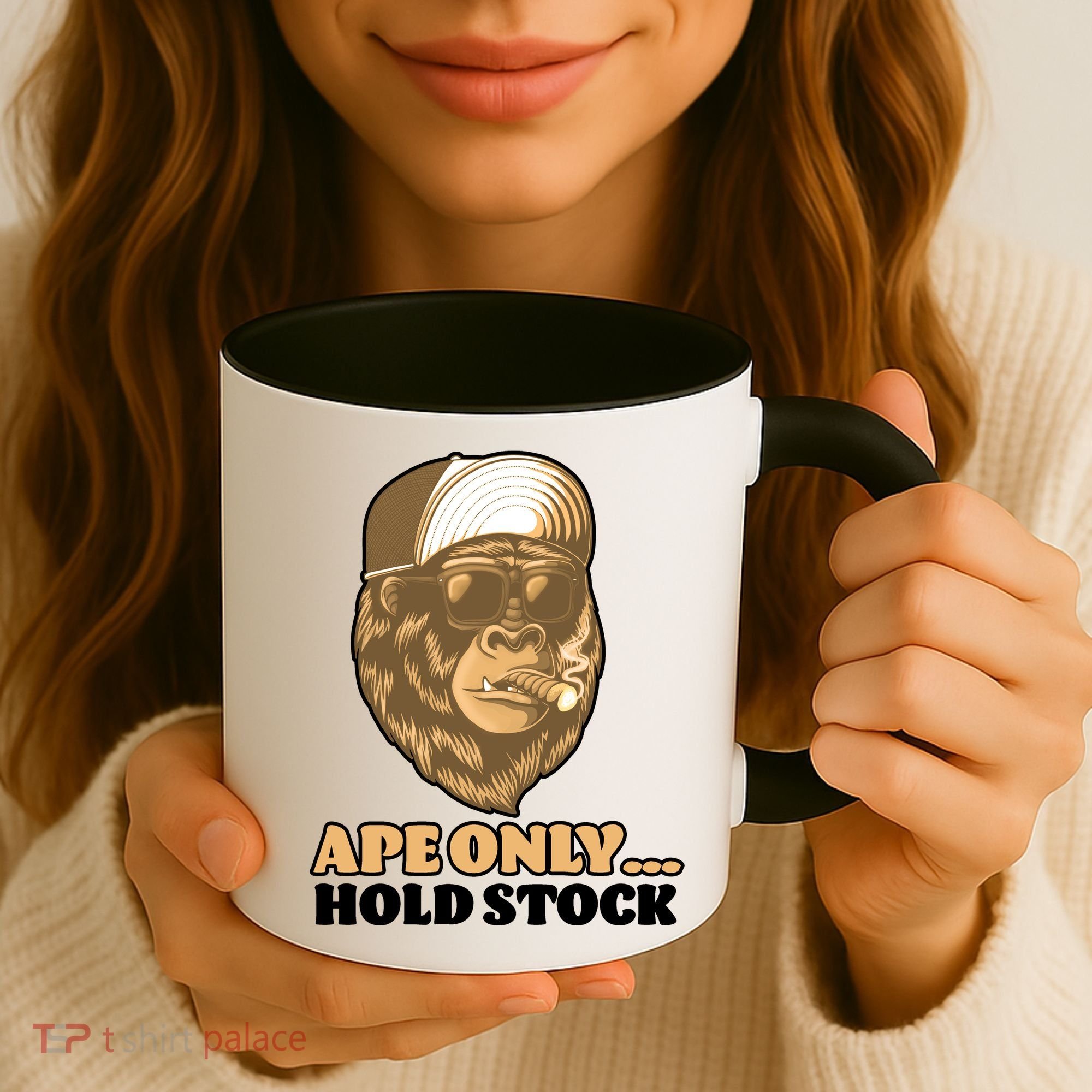 AMC Apes Only Hold The Stock Coffee Mug