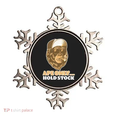 AMC Apes Only Hold The Stock Ornament