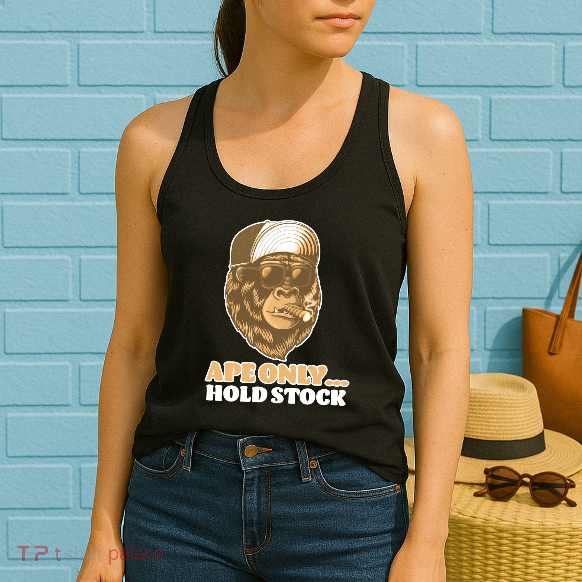 AMC Apes Only Hold The Stock Women's Tank Top