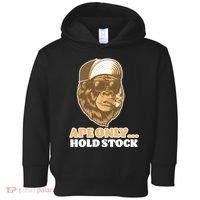AMC Apes Only Hold The Stock Toddler Hoodie thumb 0