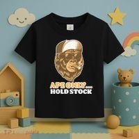 AMC Apes Only Hold The Stock Toddler T-Shirt thumb 3