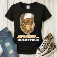 AMC Apes Only Hold The Stock Women's T-Shirt thumb 3