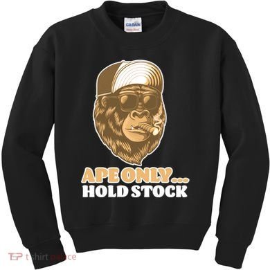 AMC Apes Only Hold The Stock Kids Sweatshirt