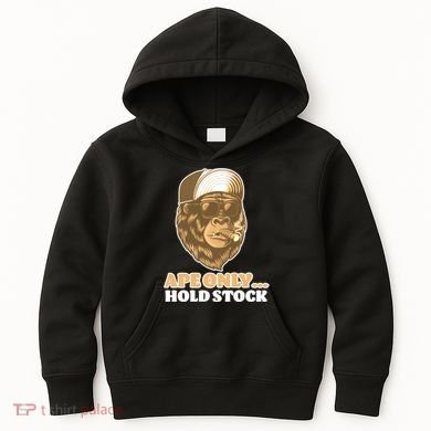 AMC Apes Only Hold The Stock Kids Hoodie