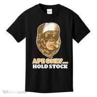 AMC Apes Only Hold The Stock Kids T-Shirt thumb 0