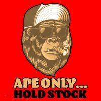 AMC Apes Only Hold The Stock Santa Hat thumb 1