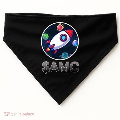 AMC Go To The Moon Rocket Ship USA-Made Doggie Bandana