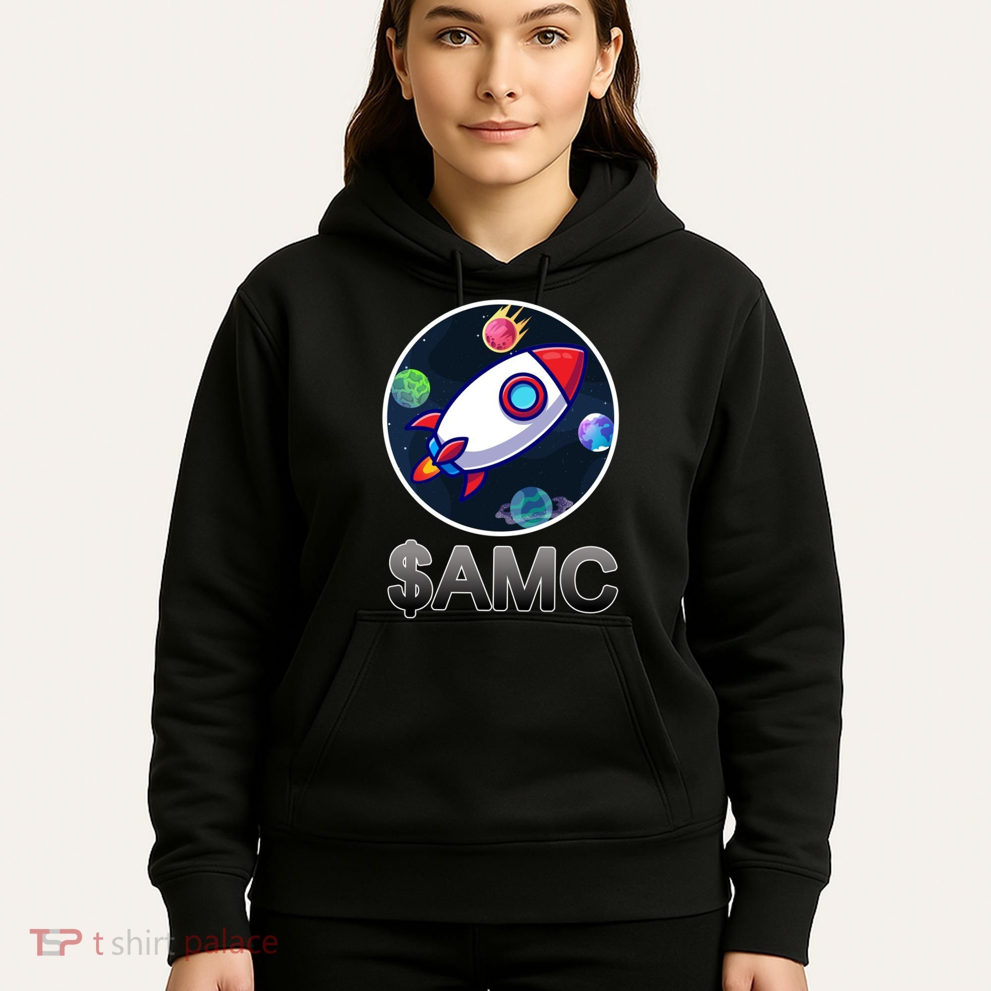 AMC Go To The Moon Rocket Ship Hoodie