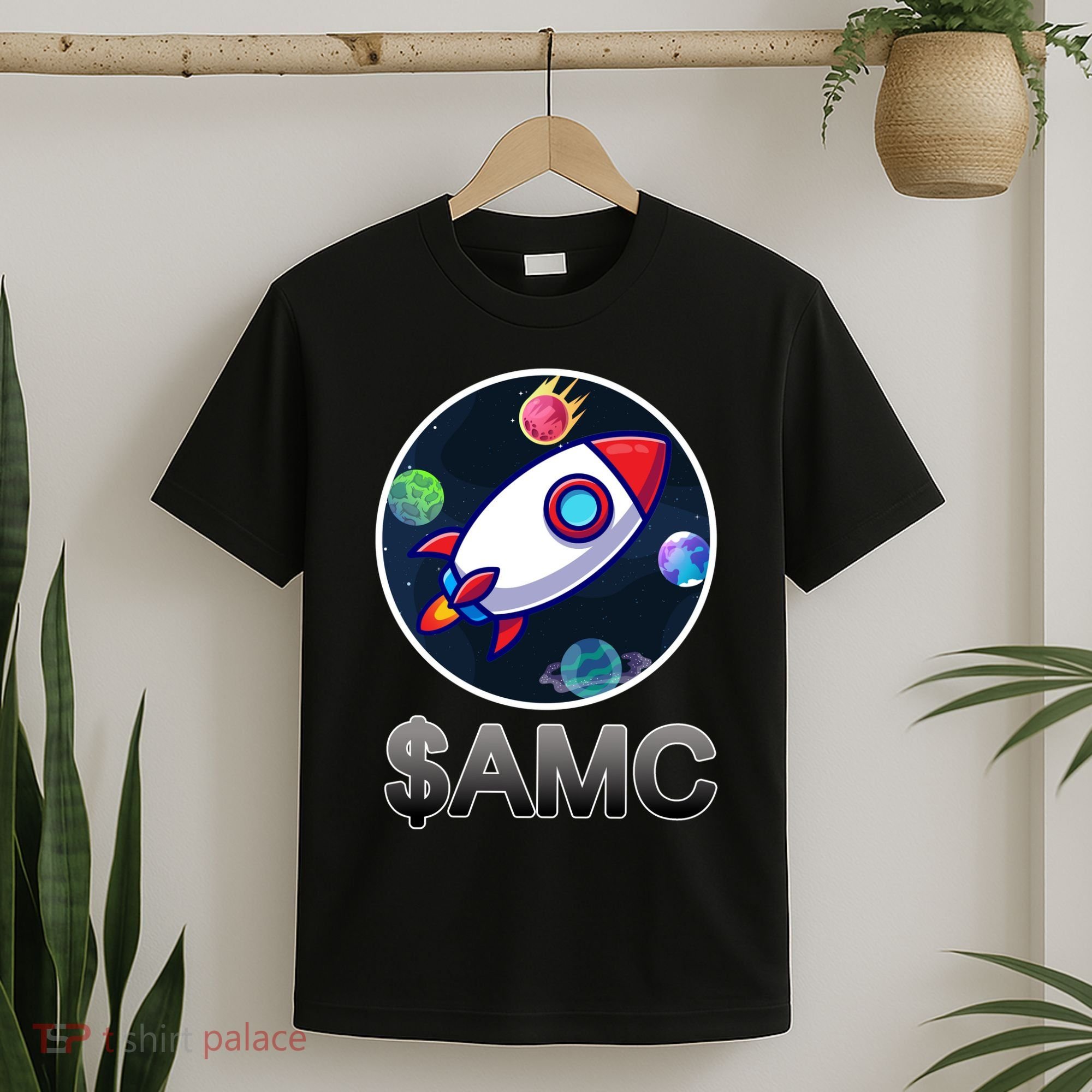 AMC Go To The Moon Rocket Ship T-Shirt