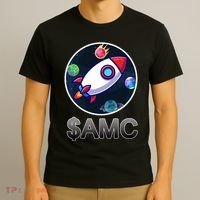 AMC Go To The Moon Rocket Ship T-Shirt thumb 3