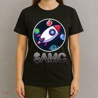 AMC Go To The Moon Rocket Ship T-Shirt thumb 4