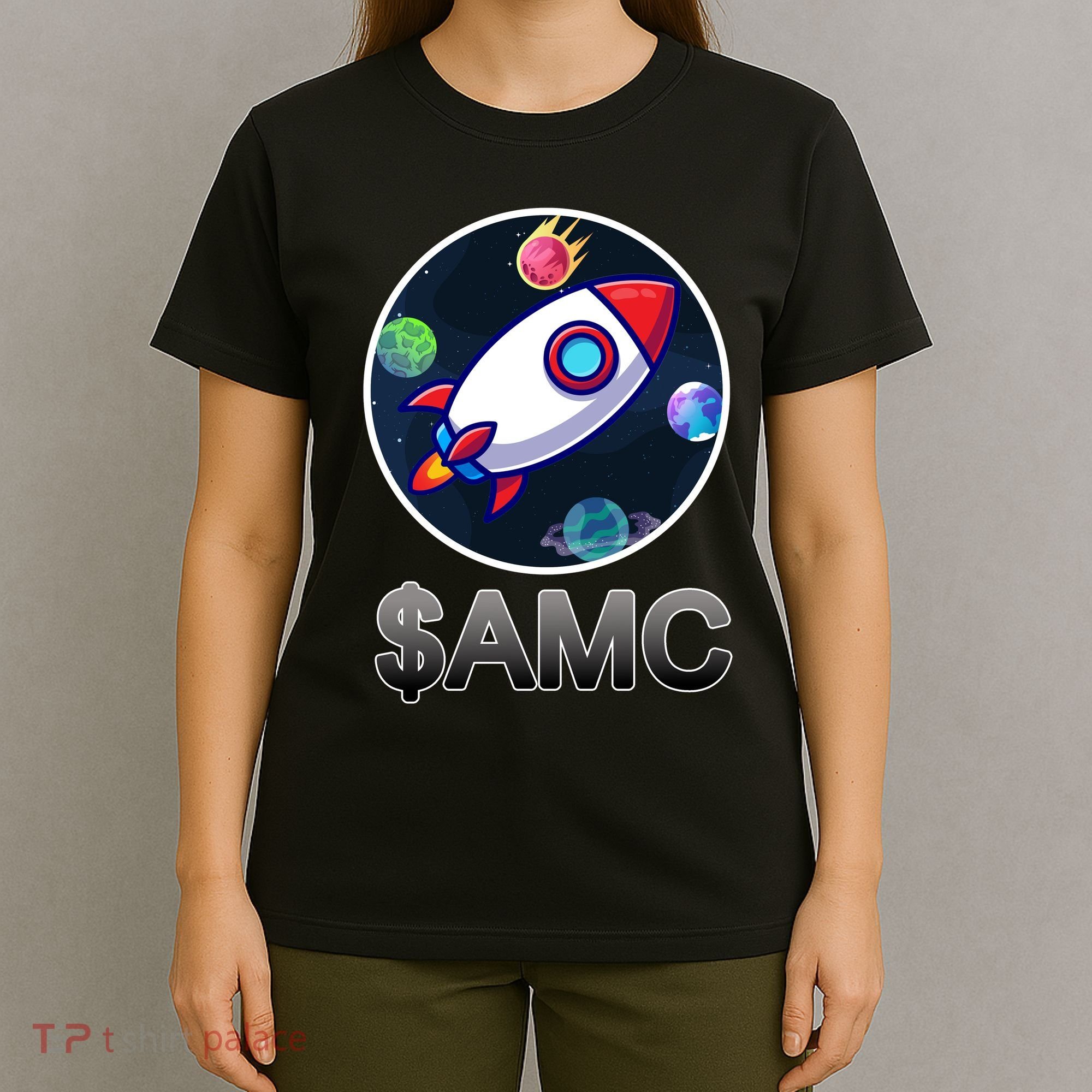 AMC Go To The Moon Rocket Ship T-Shirt