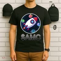 AMC Go To The Moon Rocket Ship T-Shirt thumb 6