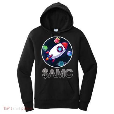 AMC Go To The Moon Rocket Ship Women's Hoodie